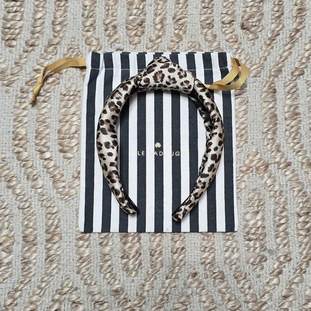 Lele Sadoughi Leopard Print Headband